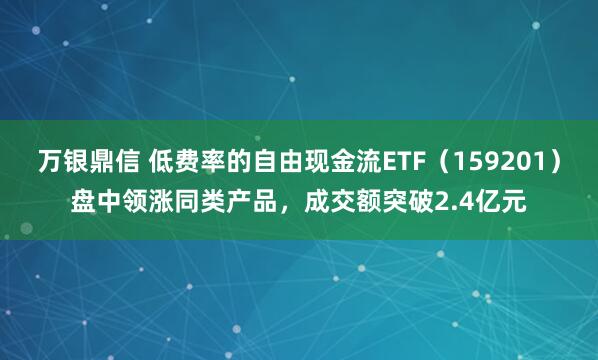 万银鼎信 低费率的自由现金流ETF（159201）盘中领涨同类产品，成交额突破2.4亿元